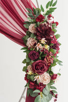 Flower Arrangements for Arch Decor in Romantic Marsala