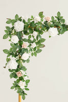 5ft Flower Garland in White & Sage