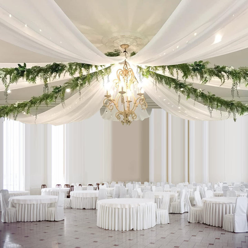 Chiffon Ceiling Drapes - Wedding Decorations