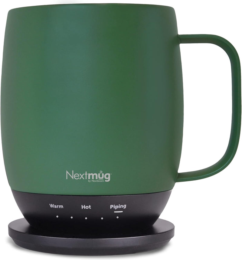 Nextmug - Temperature-Controlled, Self-Heating Coffee Mug (Black - 14 oz.)