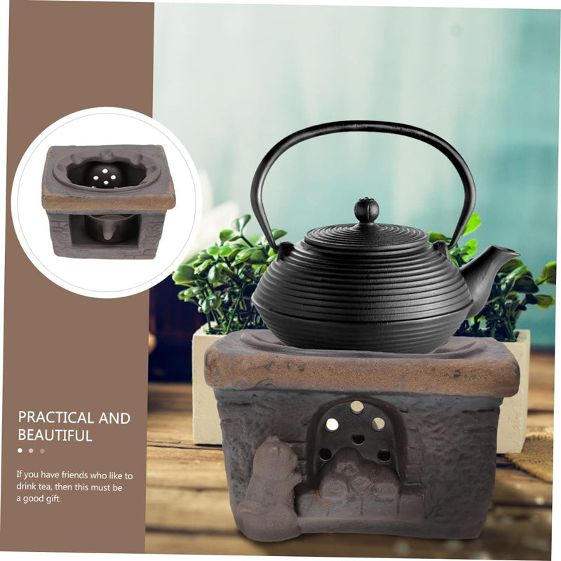 Cabilock Tea Warmer tealight Oil Burner Teapot Stove Base Coffee Warmer Base Coffee Warmers Tea Pot Heater Glass Warmer spa Decor Tea Stove Base Insulation Tray Universal Ceramics Make Tea