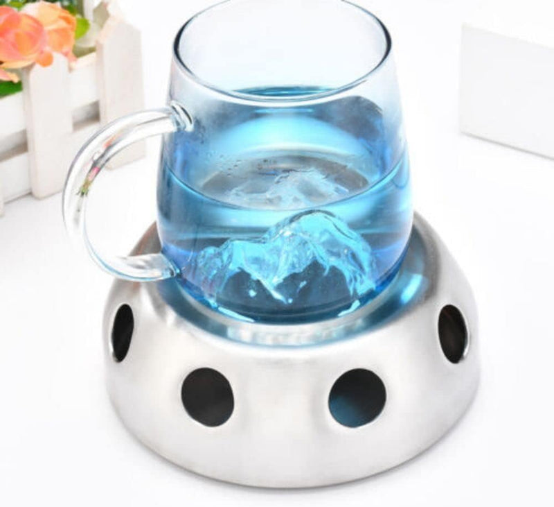 1PC Teapot Warmer, Stainless Steel Teapot Heater Holder Teapot or Coffee Warmer Base