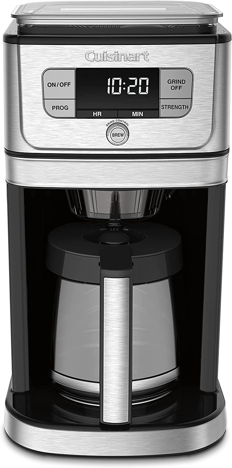 Cuisinart Single Serve Coffee Maker + Coffee Grinder, 48-Ounce Removable Reservoir, Black, DGB-2