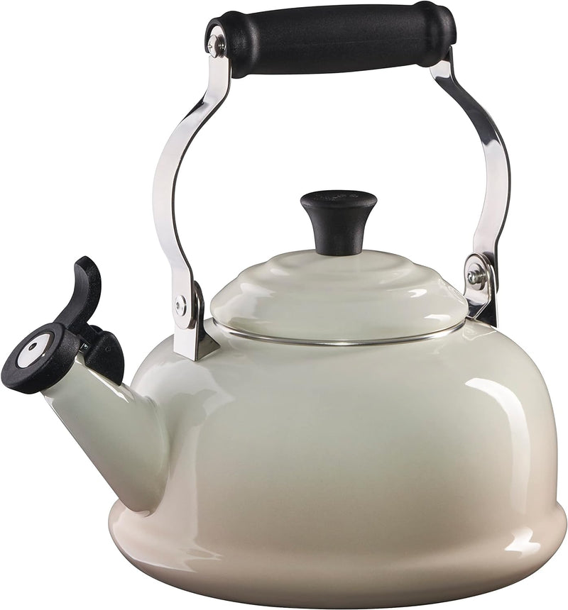 Le Creuset Enamel On Steel Whistling Tea Kettle, 1.7 qt., Cerise