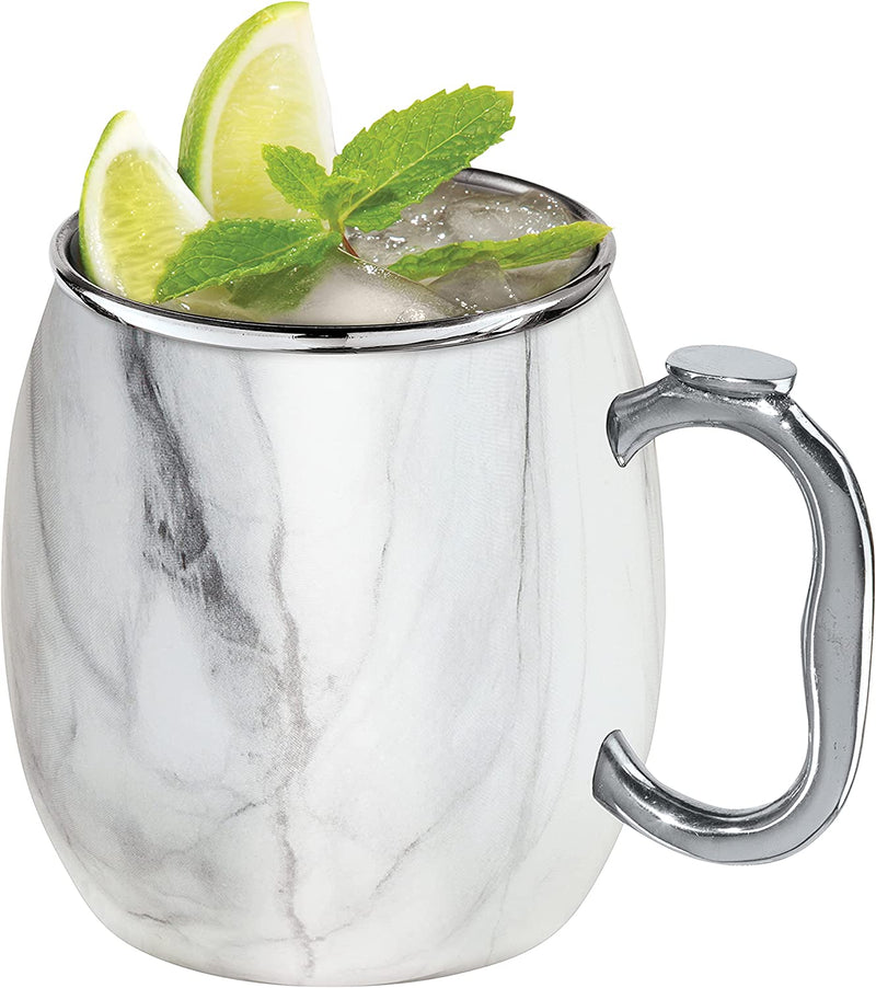 Oggi Stainless Steel Moscow Mule Mug - 20 oz, Rainbow with EZ-grip handle