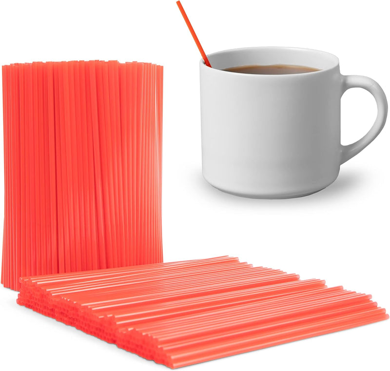 Prestee Plastic Coffee Stirrers, 2000ct, 5.5" - Plastic Coffee Straws, Drinks and Coffee Stir Sticks, Cocktail Swizzle Sticks, Disposable Stir Sticks, Drinking Straws for Coffee & Cocktails (Black)