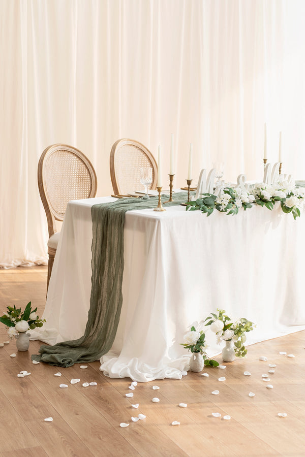 Reception Table Cloth - Fits 4ft  6ft Table - 2 Styles
