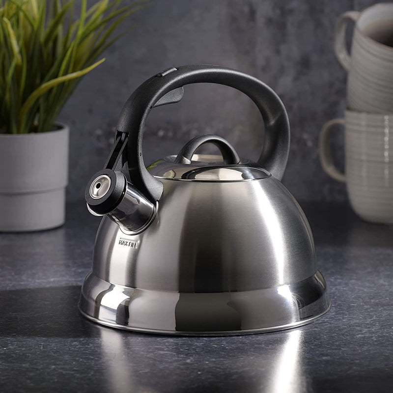 Mr. Coffee Flintshire 1.75-Quart Whistling Tea Kettle Stainless Steel (91407.02) (93586562M)