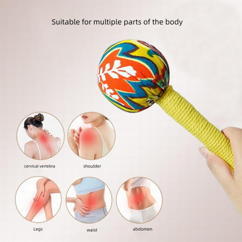 Manual Massage Tools ，Body Massage Hammer,Whole Body Massage Hammer,Back Pain Massage Hammer 2P Blue and Yellow