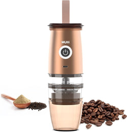 Mulli Portable Burr Coffee Grinder,Electric/Manual 2-in-1 Cafe Grind, Adjustable Burr Mill with 5 Precise Grind Setting for Drip/Espresso/PourOver and More