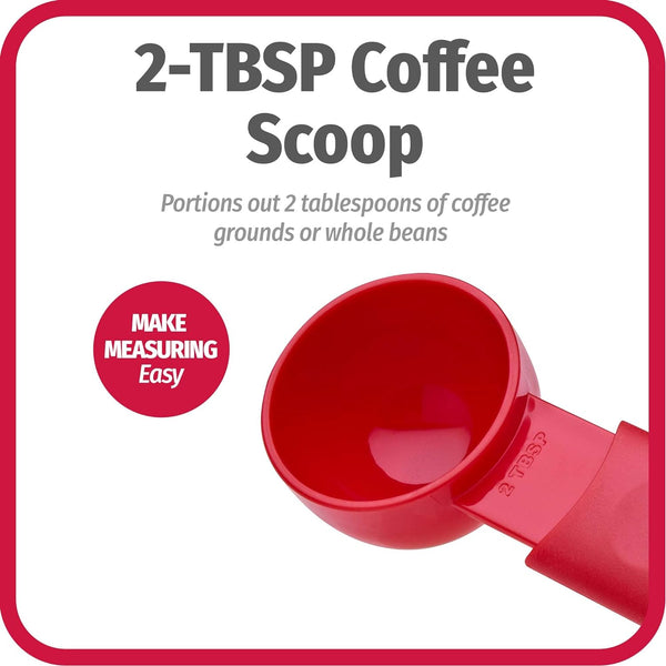 Goodcook Extendable Coffee Scoop, 2 Tablespoon, Small, Red