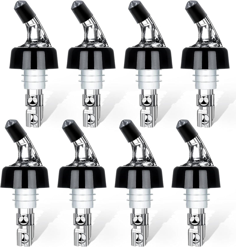 Automatic Measured Bottle Pourer - Quick Shot Spirit Measure Pourer Drinks Wine Cocktail Dispenser Home Bar Tools - 1oz/30ml (4 pack)