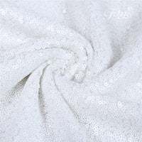 60 X 120-Inch Rectangular Sequin Tablecloth White