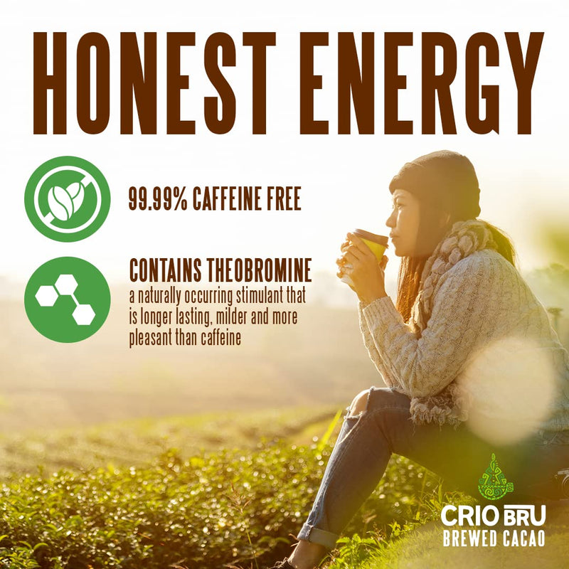 Crio Bru Welcome Starter Kit (2 10oz Bags + French Press) | Natural Healthy Brewed Cacao Drink | Great Substitute to Herbal Tea and Coffee | 99% Caffeine Free | Keto Honest Energy