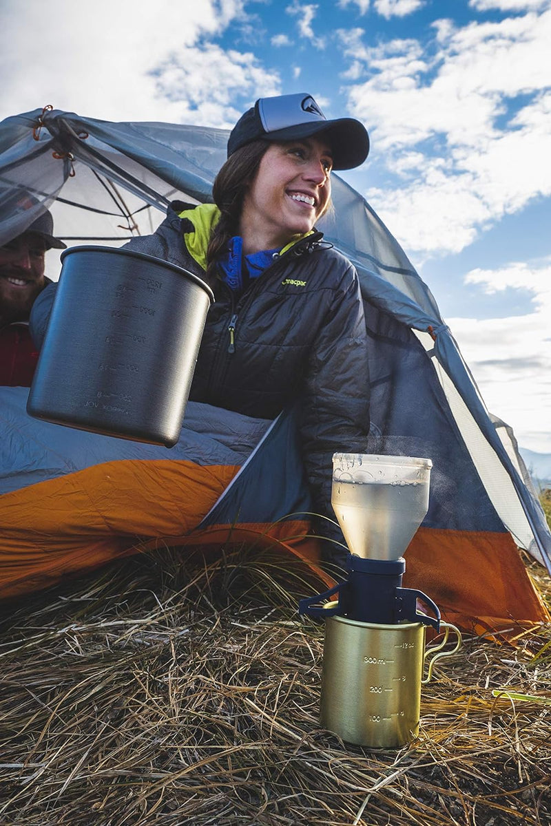 GSI Outdoors Coffee Rocket Pour-Over Coffee Maker I Collapsible, Nesting, Drip Coffee Set for Camping & Travel