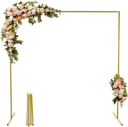 Metal Wedding Arch - Gold Square Shape - 656FT - Ceremony  Party Decor