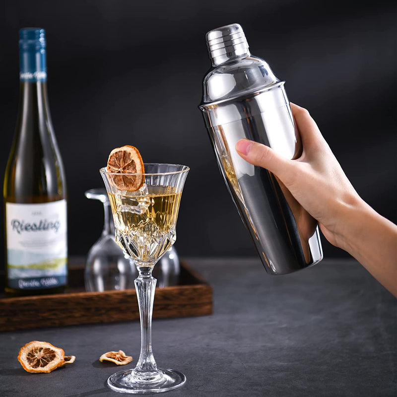 LUCKYGOOBO Cocktail Shaker,24 oz Martini Shaker,Drink Shaker Built-in Strainer,Professional Stainless Steel Margarita Mixer,Bartender Kit Gifts.