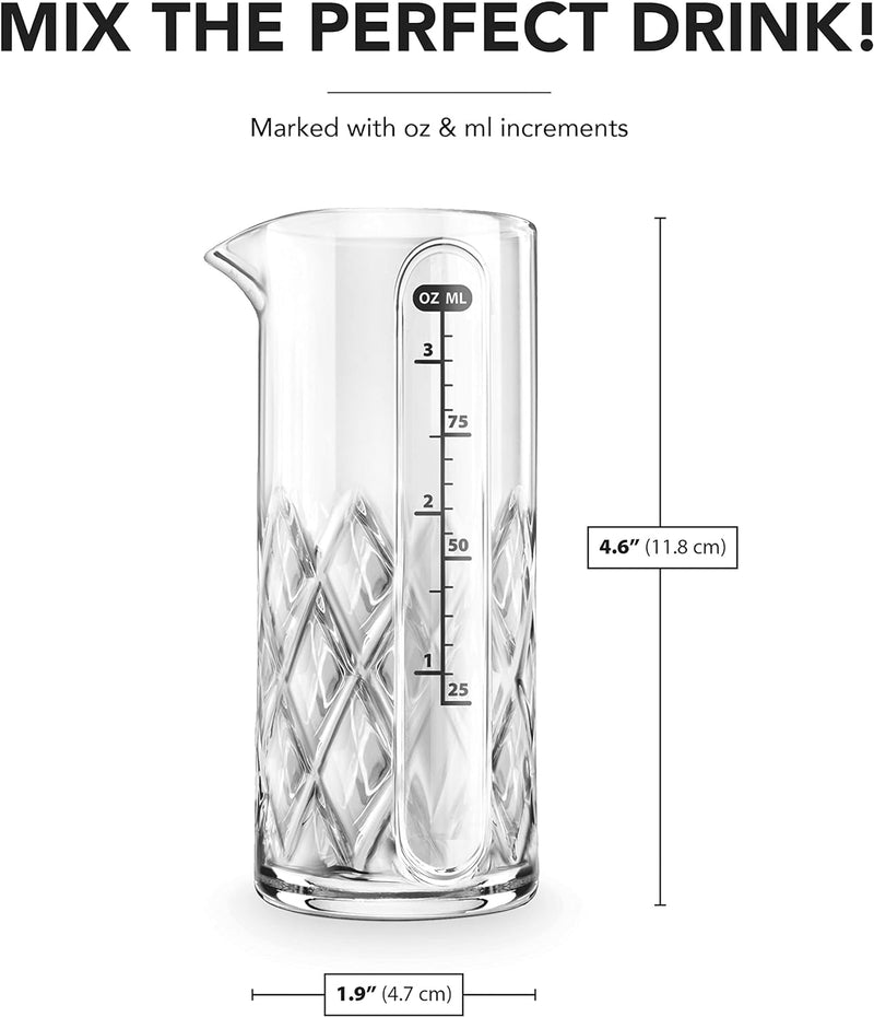 Final Touch Glass Yarai Measuring Jigger for Liquor (FTA7035)