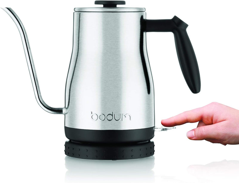 Bodum 11940-01US Bistro Gooseneck Electric Water Kettle, 34 Ounce, Black