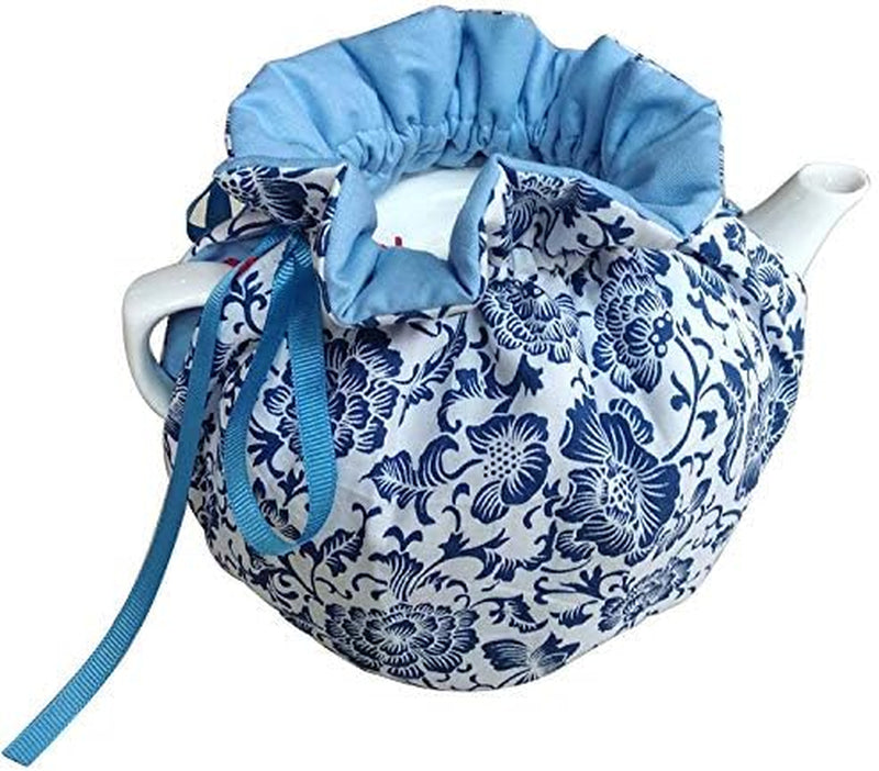 Cotton Tea Cozy for Teapots Printed Tea Cosy Tea Cover Keep Warm Tea Pot Dust Cover Insulated Kettle Cover for Home Kitchen Decorative Accessories (C15)