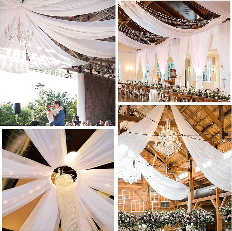 Chiffon Ceiling Drapes - Wedding Decorations