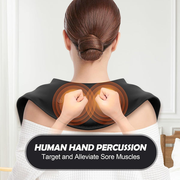 SpiriTouch Pro Percussion Massagers for Neck and Back with Heat,Deep Tissue Percussion Back Massager, Neck and Shoulder Massager for Pain Relief,Shoulder Massager for Muscle Pain Relief