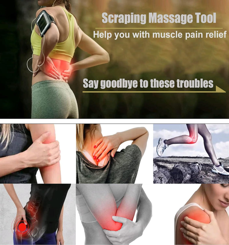 Muscle Scraper Physical Therapy Tools - Stainless Steel Guasha Scraping Massage Tool , Scar Tissue Massager, Guasha Tool for Body, Soft Tissue Mobilization , ASTM Tool for Back Legs Arms Neck Shoulder