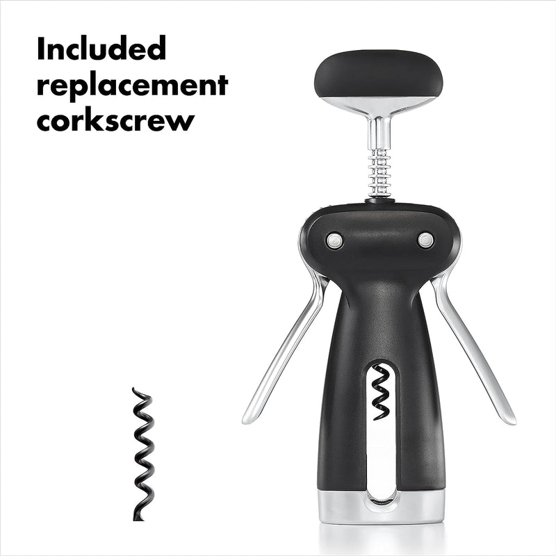 OXO SteeL Winged Corkscrew with Removable Foil Cutter, INOXO.3113400ML