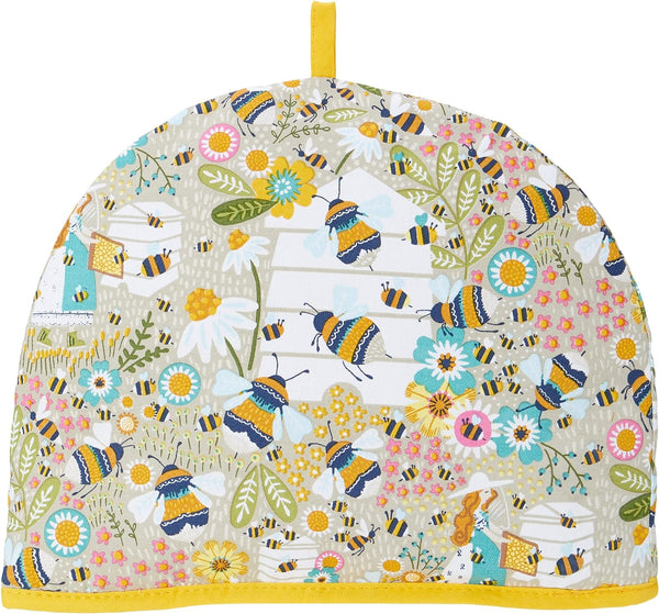 Ulster Weavers Tea Cosy - Vibrant Kitchen Accessory, 100% Cotton, Warming & Insulating - Perfect for a Traditional English High Tea Experience, Bee Keeper, Natural