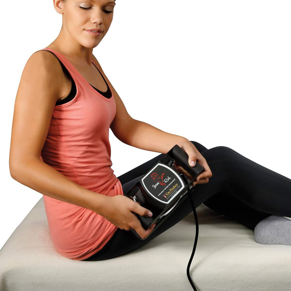 Core Products Jeanie Rub Variable Speed Electric Massager, Full Body Deep Tissue Massage for Muscle Pain, Orbital Action - Deluxe Package with Accessories / Attachments