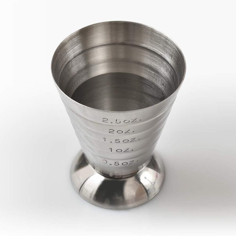 Cozihom Stainless Steel Measuring Cup, 2.5 oz, 75 ml, 5 Tbsp, Cocktail Jiggers, Pack of 2