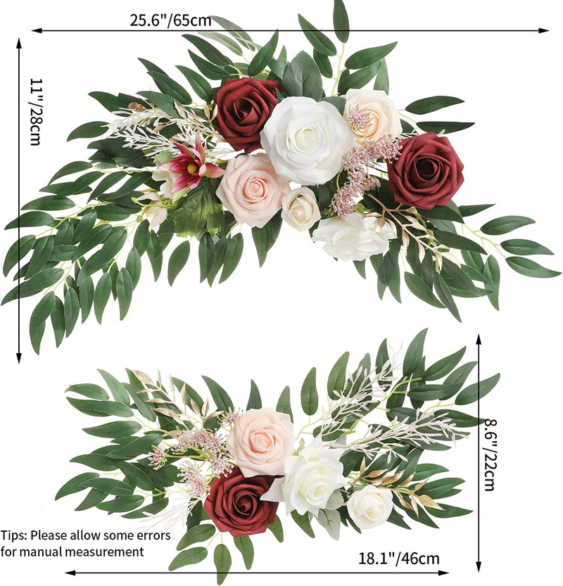 Wedding Floral Swag Kit - 2pcs for Background and Welcome Sign Decoration