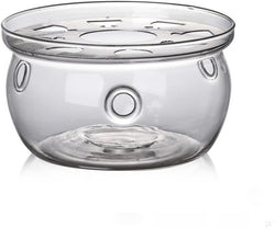 Teapot Warmer, Universal Tea Warmer Clear Glass Teapot Warmer Glass Tea Warmer Teapot Heater with Candle Holder Lit Teapot or Coffee Warmer Base for Heating Tea, Coffee and Milk