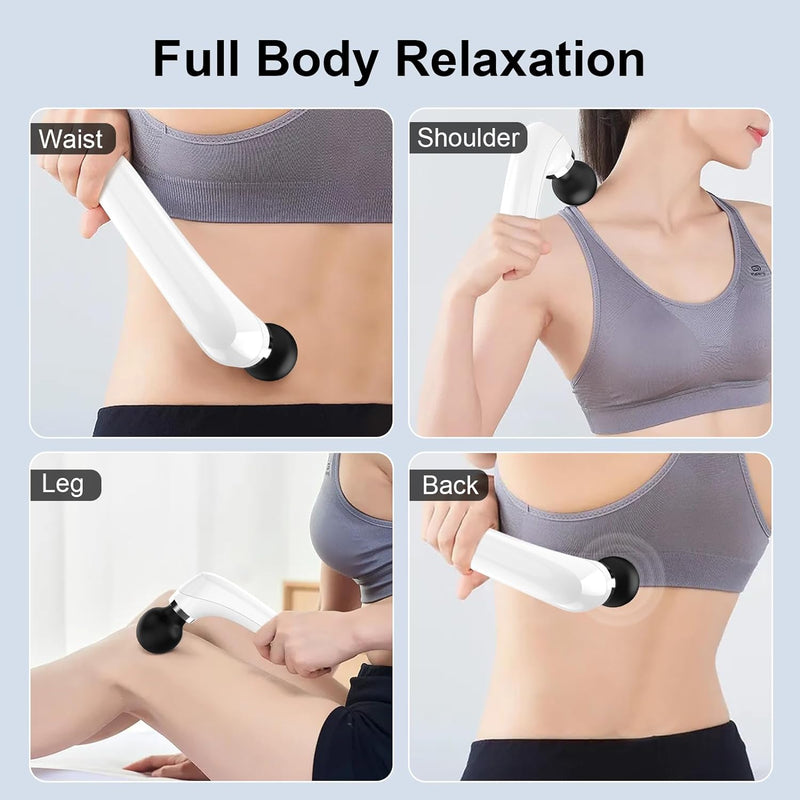 Minchaella 2024 Upgraded Personal Massager, Powerful Handheld Cordless Wand Massager Magic Recovery Effect for Women and Men, Body, Neck, Back and Shoulders