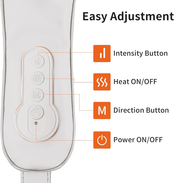 Neck Massager with Heat - Personal Massagers for Neck and Back, Electric Kneading Massage Tools for Pain Relief DeepTissue, Gifts for Men Women Mom Dad