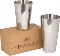 A Bar Above Professional Boston Shakers Set - 18 oz & 28 oz Weighted Cocktail Shaker Set For Bartenders - Pro Bar Shaker Made from Premium Stainless Steel 304. Essential Bar Tools For Drink Making