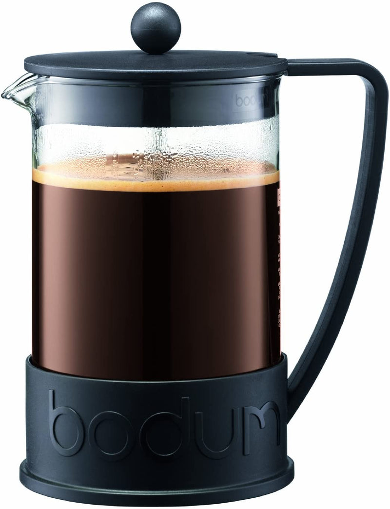 Bodum 10948-01BUS Brazil French Press Coffee and Tea Maker, 12 Ounce, Black