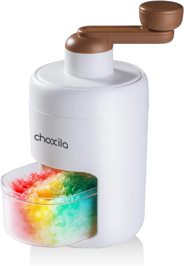 Choxila Shaved Ice Machine Snow Cone Machine - Portable Crusher with Free Cube Trays - BPA Free