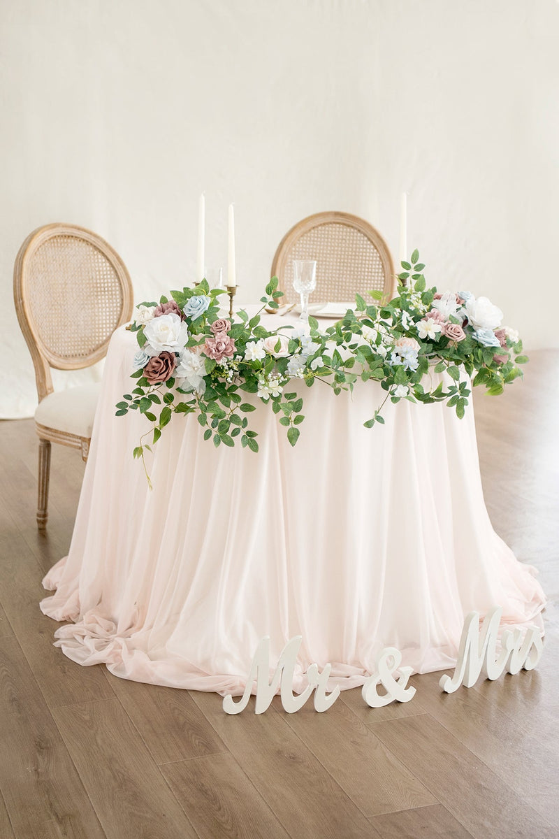 Head Table Floral Swags - English Pastel