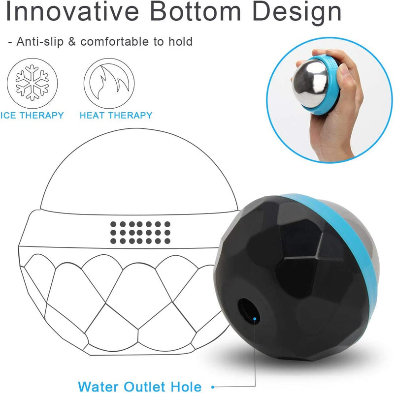 Coolrunner Cold Massage Roller Ball, Cryosphere Cold Massage Ball- Heat Therapy & Cold Therapy Relief with Cold Gel Core - Helps with Muscles Recovery and Inflammation for Shoulders, Neck, Arms