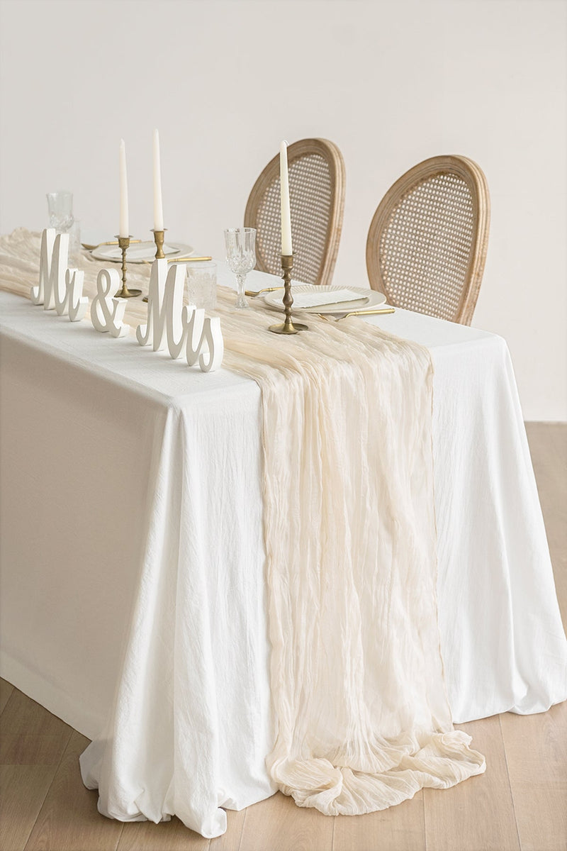 Cheesecloth Table Decor Set - 6 Color Options