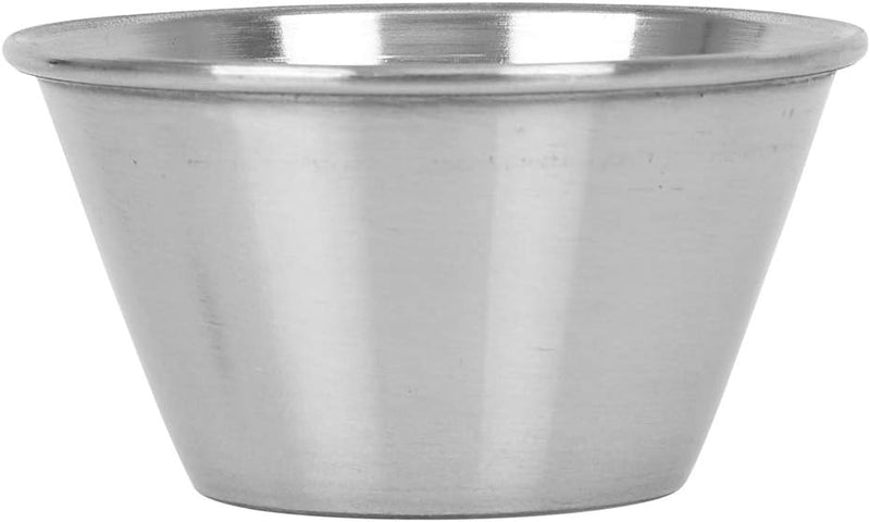 Stainless Steel Sauce Cups - Commercial Grade 12 Pack 25 oz Tezzorio