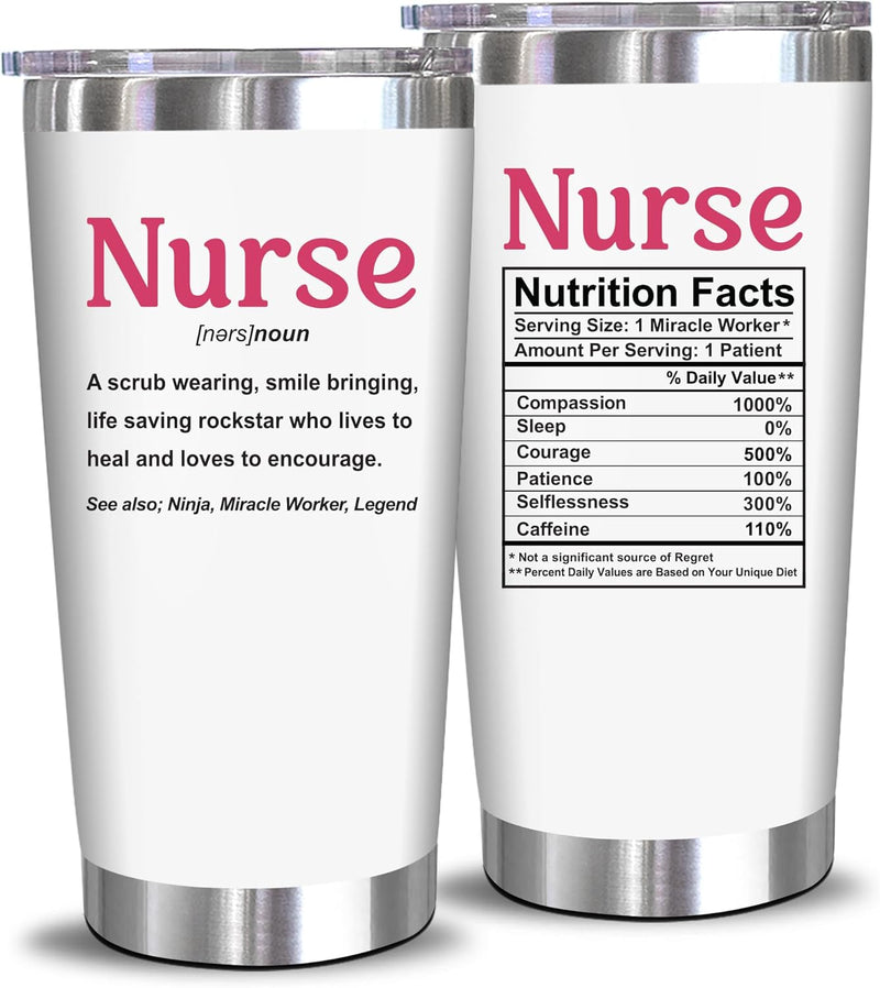 Christmas Gifts For Nurse - Nurse Gifts For Women - Nurse Appreciation Gifts For Nurses, Nursing Student, Nurse Practitioner, Registered Nurse - RN Gifts For Nurses Women - 16 Oz Coffee Glass