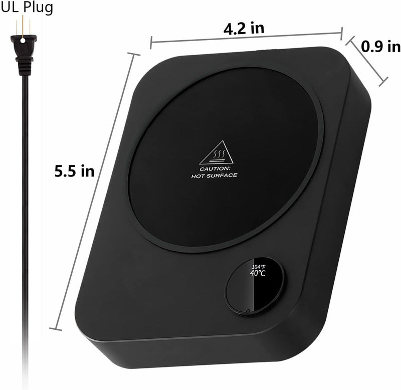 Coffee Mug Warmer, Electronics Coffee Warmer Mug Warmer for Desk with Auto Shut Off & 3 Temperature Settings, Smart Coffee Cup Warmer for Desk, Beverage Warmer for Tea, Milk, Coffee, Wax and Candle