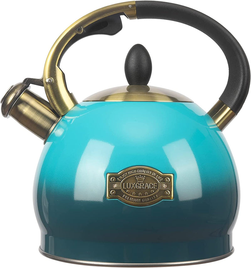 3Quart Whistling Tea Kettle Classic Teapot Stainless Steel Teakettle with Cool Grip for Stovetop