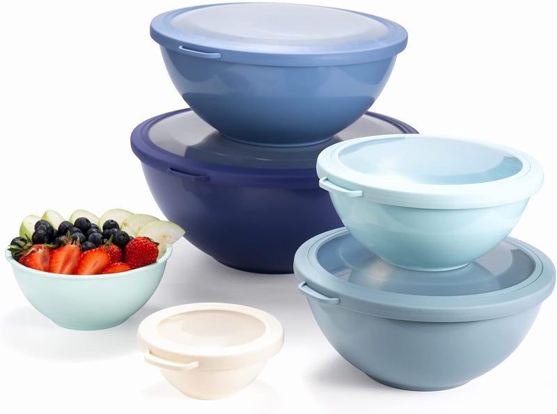 COOK WITH COLOR 12-Piece Nesting Mixing Bowls Set - Blue