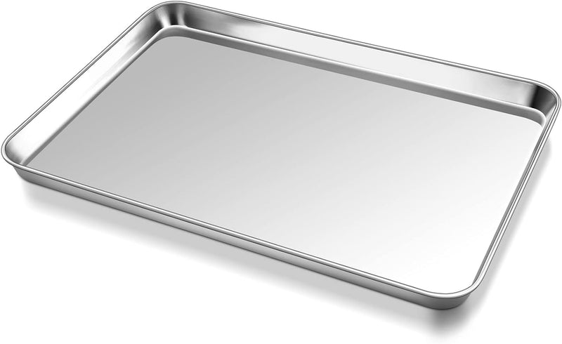 Stainless Steel Toaster Oven Tray Pan - 105x8x1 Dishwasher Safe