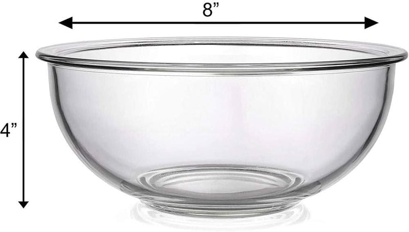 BOVADO USA 1Qt Glass Bowl - Clear Multi-use Glass