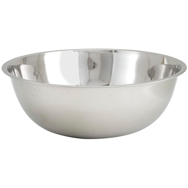Winco 30-Quart Stainless Steel Silver Mixing Bowl - MXB-3000Q