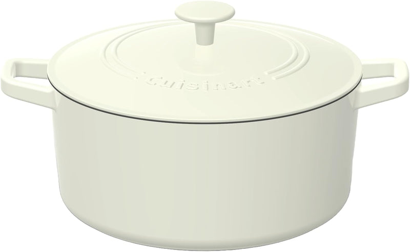 Cuisinart Cast Iron Round Covered Casserole - 7-Quart Seafoam Green